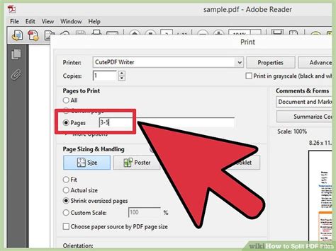 How to split PDF files .